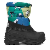 Buty dla chłopców - Śniegowce Reima 5400024M-85B1 Zielony - miniaturka - grafika 1