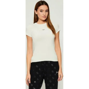 Guess Jeans Bluzka Slim Fit - Bluzki damskie - miniaturka - grafika 1