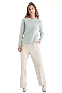 DeFacto Sweter normalny krój dla kobiet - sweter z golfem na topy damski (LT.Green, 3XL), zielony, 3XL - Swetry damskie - miniaturka - grafika 1