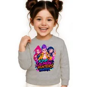 Bluzy dla dziewczynek - BLUZA DZIECIĘCA KPOP DEMON HUNTERS HUNTRIX 146-152 BAWEŁNIANA JAKOŚĆ - miniaturka - grafika 1