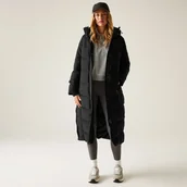 Kurtki i kamizelki sportowe damskie - Regatta Płaszcz damski zimowy ocieplany Eloria Czarny, Rozmiar: 46 - miniaturka - grafika 1