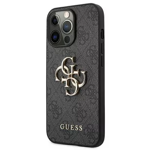 Guess Etui 4G Big Metal Logo do Apple iPhone 13 Pro Max Szary | GUHCP13X4GMGGR - Etui i futerały do telefonów - miniaturka - grafika 3