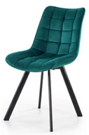 Krzesła - Pikowane turkusowe nowoczesne krzesło F5-S00 - miniaturka - grafika 1