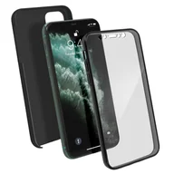 Etui i futerały do telefonów - Etui 360° do iPhone'a 11 Pro Max Elastyczny przód i sztywny tył — czarne - miniaturka - grafika 1