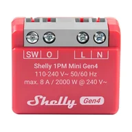 Systemy inteligentnych domów - Shelly Sterownik  1PM Mini Gen4 Zigbee/Matter - miniaturka - grafika 1