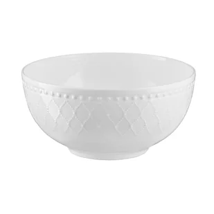 Miseczka śniadaniowa 16 cm porcelanowa ROMA white - Miski i półmiski - miniaturka - grafika 1