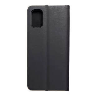 Forcell Kabura LUNA Book Gold do SAMSUNG Galaxy A41 czarny - Etui i futerały do telefonów - miniaturka - grafika 1