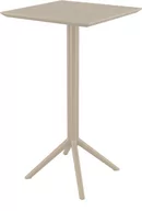 Meble gastronomiczne - Stół barowy Siesta Sky Folding Taupe - miniaturka - grafika 1
