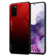 Etui i futerały do telefonów - Pokrowiec Do Samsung Galaxy S20 PLUS Etui w CZERWONO - CZARNY TPU Obudowa Case Cover Plecki Ochronny Cadorabo - miniaturka - grafika 1
