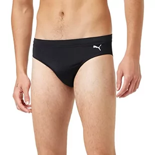 Puma Męskie Slipy Kąpielowe, Czarny, L - Kąpielówki męskie - miniaturka - grafika 1