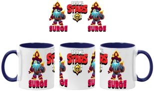 Surge2 Kubek Ceramiczny Prezent Tasse Mug Mug Brawl Stars Battle Arena Surge, Ciemnoniebieski 330 ml - Kubki - miniaturka - grafika 1