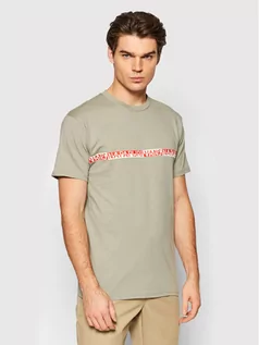 Koszulki męskie - Vans T-Shirt NAPAPIJRI VN0A541F Zielony Regular Fit - grafika 1
