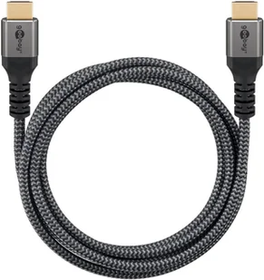 Kabel HDMI 2.1 8K 60Hz Goobay Plus TEXTIL 2m - Kable - miniaturka - grafika 1