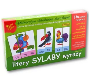 Adamigo Zest. Edukacyjny Litery Sylaby Wyrazy 6076 - Gry planszowe - miniaturka - grafika 2