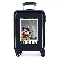 Walizki - Disney Mickey y Minnie Travel The World London Walizka kabinowa Niebieski 38x55x20 cms Sztywne zapięcie z boku 34L 2 kg 4 koła Podwójne bagaż ręczny, niebieski, Talla única, Walizka kabinowa - miniaturka - grafika 1