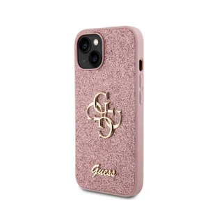 Guess GUHCP15SHG4SGP iPhone 15 6.1" różowy/pink hardcase Glitter Script Big 4G - Etui i futerały do telefonów - miniaturka - grafika 13