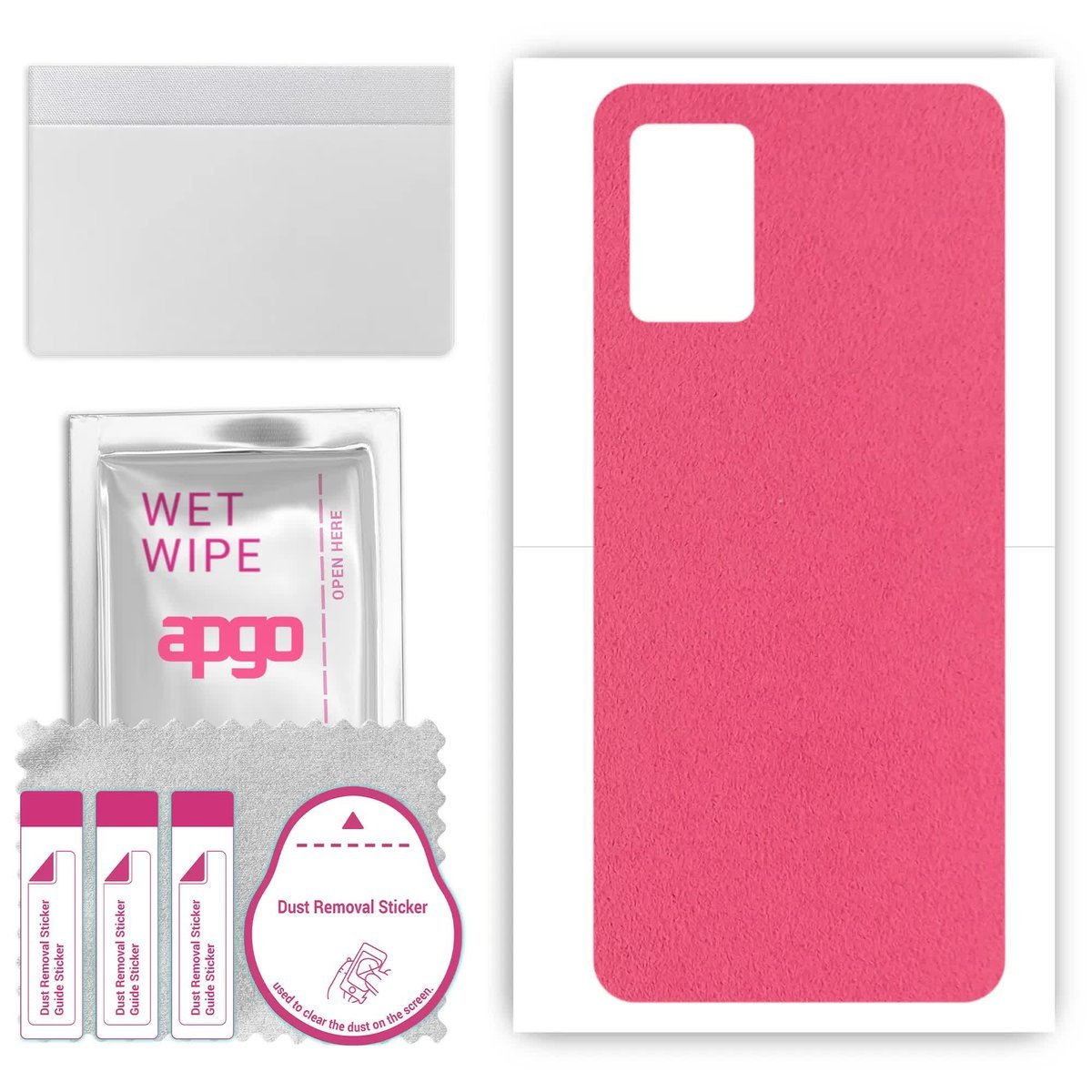 Folia naklejka skórka strukturalna na TYŁ Zamsz do ZTE Libero 5G - Zamsz Różowy - apgo SKINS