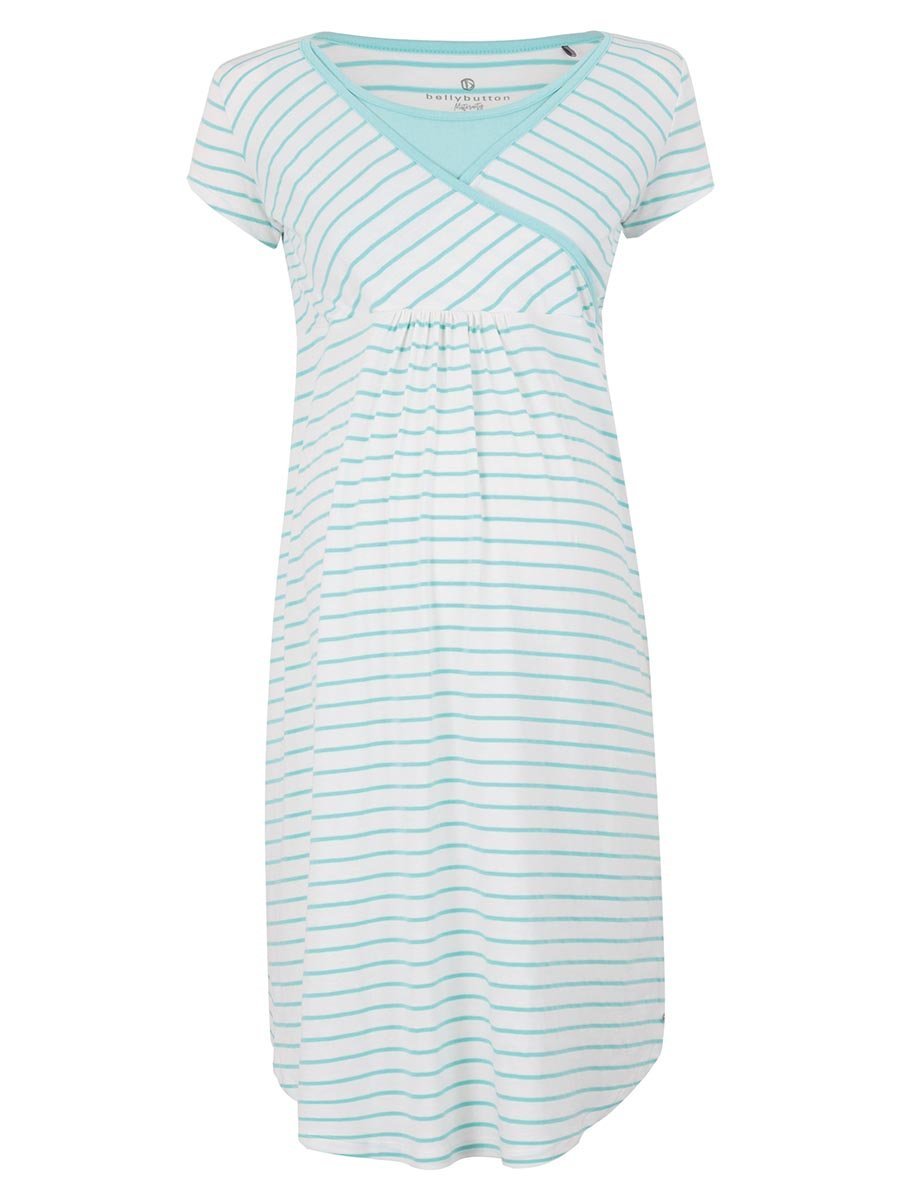 Damska koszula nocna do karmienia niebieska Bellybutton Maternity, r.XL