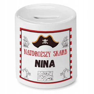 Skarbonka 330 ml Dla Niny Córki Dziecka Prezent z Nadrukiem ze Zdjęciem - Skarbonki - miniaturka - grafika 1