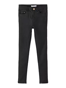 NAME IT Jeansy dziewczęce, czarny denim, 140 cm - Spodnie i spodenki dla dziewczynek - miniaturka - grafika 1