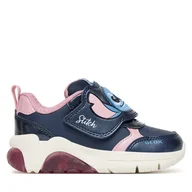 Buty dla dziewczynek - Sneakersy Geox J Fadinlight J56M4F 054AJ C0694 M Granatowy - miniaturka - grafika 1