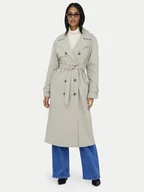 Płaszcze damskie - ONLY Trencz Disa 15361536 Beżowy Regular Fit - miniaturka - grafika 1