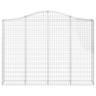 VIDAXL Kosze gabionowe, 6 szt, 200x30x140/160 cm, galwanizowane żelazo - Ogrodzenia - miniaturka - grafika 5