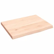 Półki do salonu - Półka, 40x30x2 cm, surowe lite drewno dębowe - miniaturka - grafika 1