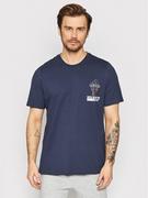Koszulki męskie - Adidas T-Shirt Energy Graphic HC6877 Granatowy Regular Fit - miniaturka - grafika 1