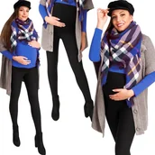 Spodnie ciążowe - ﻿LEGGINSY ciążowe OCIEPLANE na ZIMĘ grube GETRY - miniaturka - grafika 1