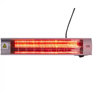 Elektryczny Promiennik Ścienny Halogenowy 2000 W Srebrny Bromo - Ogrzewacze tarasowe - miniaturka - grafika 1