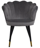 Fotele i krzesła biurowe - Fotel muszla szare - miniaturka - grafika 1