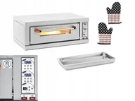 Piece, kotły i płyty grzejne gastronomiczne - Piec do pizzy - 1 komora - 3200 W - Ø 40 cm - kamień szamotowy - Royal Catering RCPO-3200-1PE - miniaturka - grafika 1