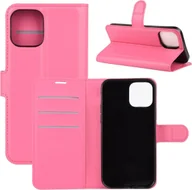 Etui i futerały do telefonów - Etui König Design kompatybilne z etui na telefon Apple iPhone 12 / 12 Pro ze skóry syntetycznej - Etui na telefon różowe - miniaturka - grafika 1