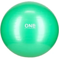 Piłki do ćwiczeń - ONE FITNESS GYM BALL 10 65CM GREEN PIŁKA GIMNASTYCZNA ONE FITNESS - miniaturka - grafika 1
