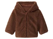 Bluzy i sweterki niemowlęce - Lupilu Bluza niemowlęca z polaru sherpa Brązowy 50/56 - miniaturka - grafika 1