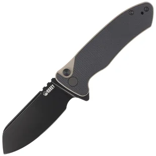 Nóż składany Kubey Knife Creon Black/Tan G10, Blackwashed AUS-10 (KU336F) - Noże - miniaturka - grafika 1