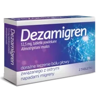 Leki przeciwbólowe - Dezamigren Tabletki powlekane 12,5 mg 2 sztuki - miniaturka - grafika 1