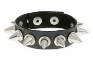 Bransoletki - Skórzana Bransoletka Z Kolcami Metal - miniaturka - grafika 1