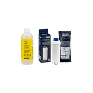 Akcesoria i części do ekspresów do kawy - Zestaw do konserwacji ekspresu do kawy DeLonghi (odkamieniacz + filtr wody DLSC002 (5513292811)) - miniaturka - grafika 1