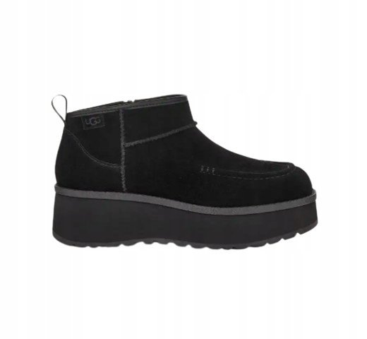 UGG BOTKI DAMSKIE CZARNE NA PLATFORMIE ZAMSZOWE 43 T7B