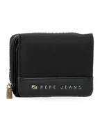Portfele - Pepe Jeans Portfel "Morgan" w kolorze czarnym - 10 x 8 x 3 cm - miniaturka - grafika 1