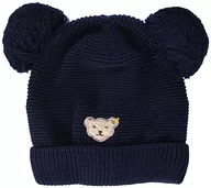 Czapki dla dzieci - Steiff Girl's Classic czapka beanie, granatowa, 55 - miniaturka - grafika 1
