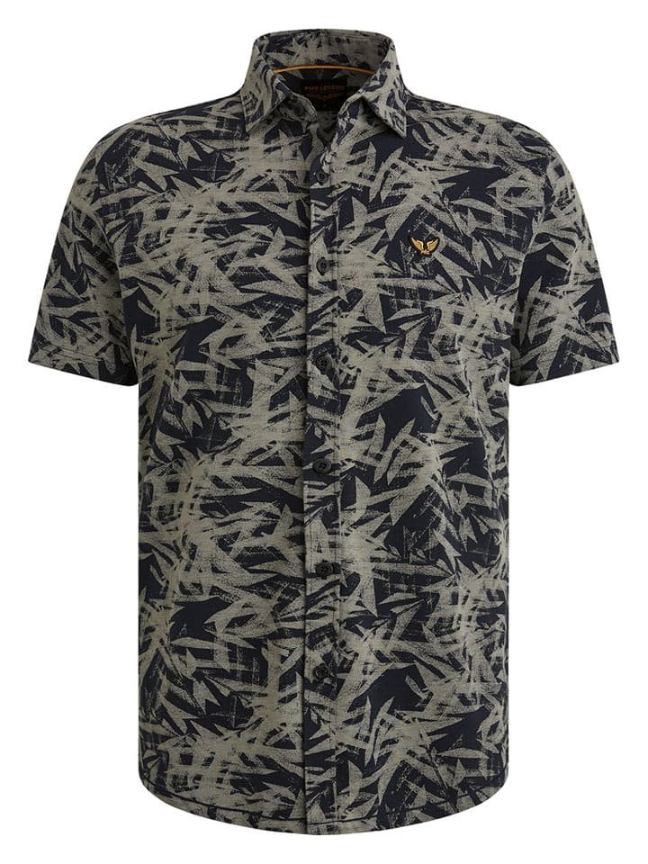 PME Legend Koszula - Regular fit - w kolorze oliwkowo-czarnym