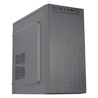 Obudowy komputerowe - Aerocool CS108BKV1, Kompaktowa obudowa PC Micro ATX, Polerowane aluminium, Wentylator 80 cm, Czarny - miniaturka - grafika 1