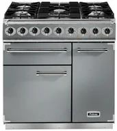 Kuchenki gazowo-elektryczne - Kuchnia gazowo-elektryczna FALCON Deluxe 90 Stal nierdzewna chrom - miniaturka - grafika 1