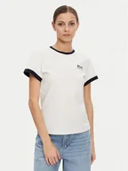 Koszulki i topy damskie - GOLDEN GOOSE T-Shirt GWP01846.P001489.11782 Biały Regular Fit - miniaturka - grafika 1