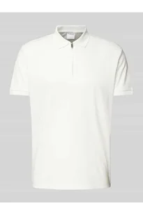 Koszulka polo z krótkim zamkiem błyskawicznym - Selected Homme - Koszulki męskie - miniaturka - grafika 1