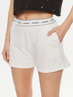 Piżamy damskie - Guess Szorty piżamowe Carrie O4GD02 KBS91 Biały Loose Fit - miniaturka - grafika 1