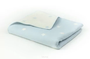 Pielsa Baby, Koc dziecięcy, bawełna Estrellas Miętowy, 110x140 cm - Koce i narzuty dla dzieci - miniaturka - grafika 1